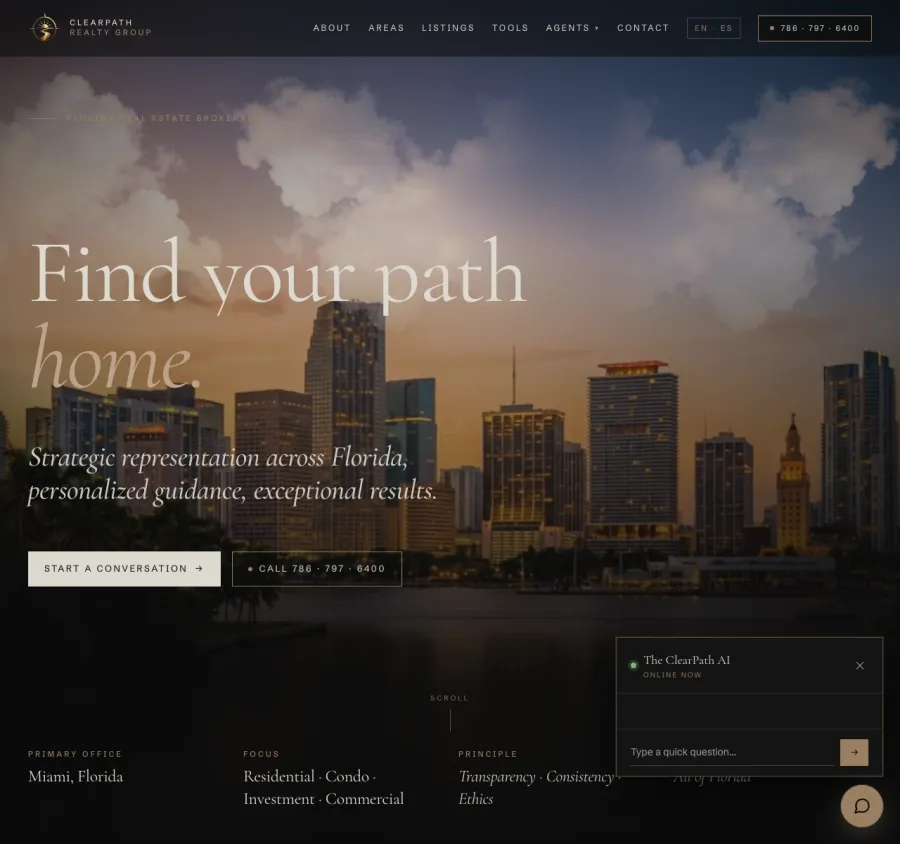 ClearPath Realty website