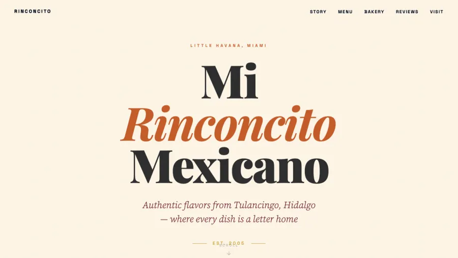 Mi Rinconcito Mexicano website