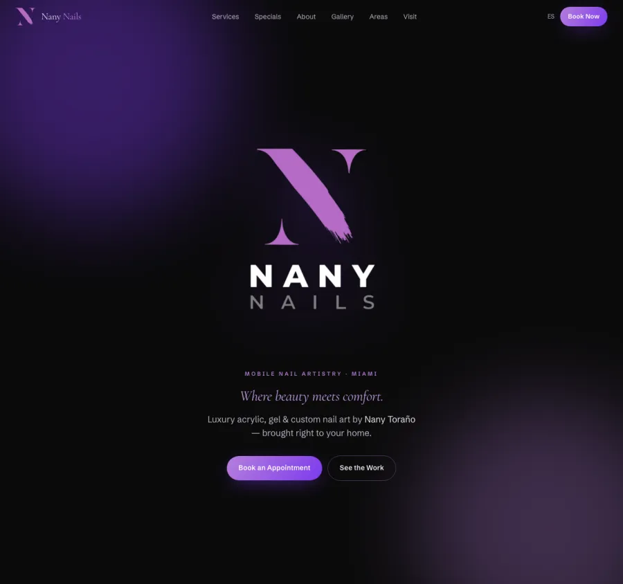 Nany Nails website