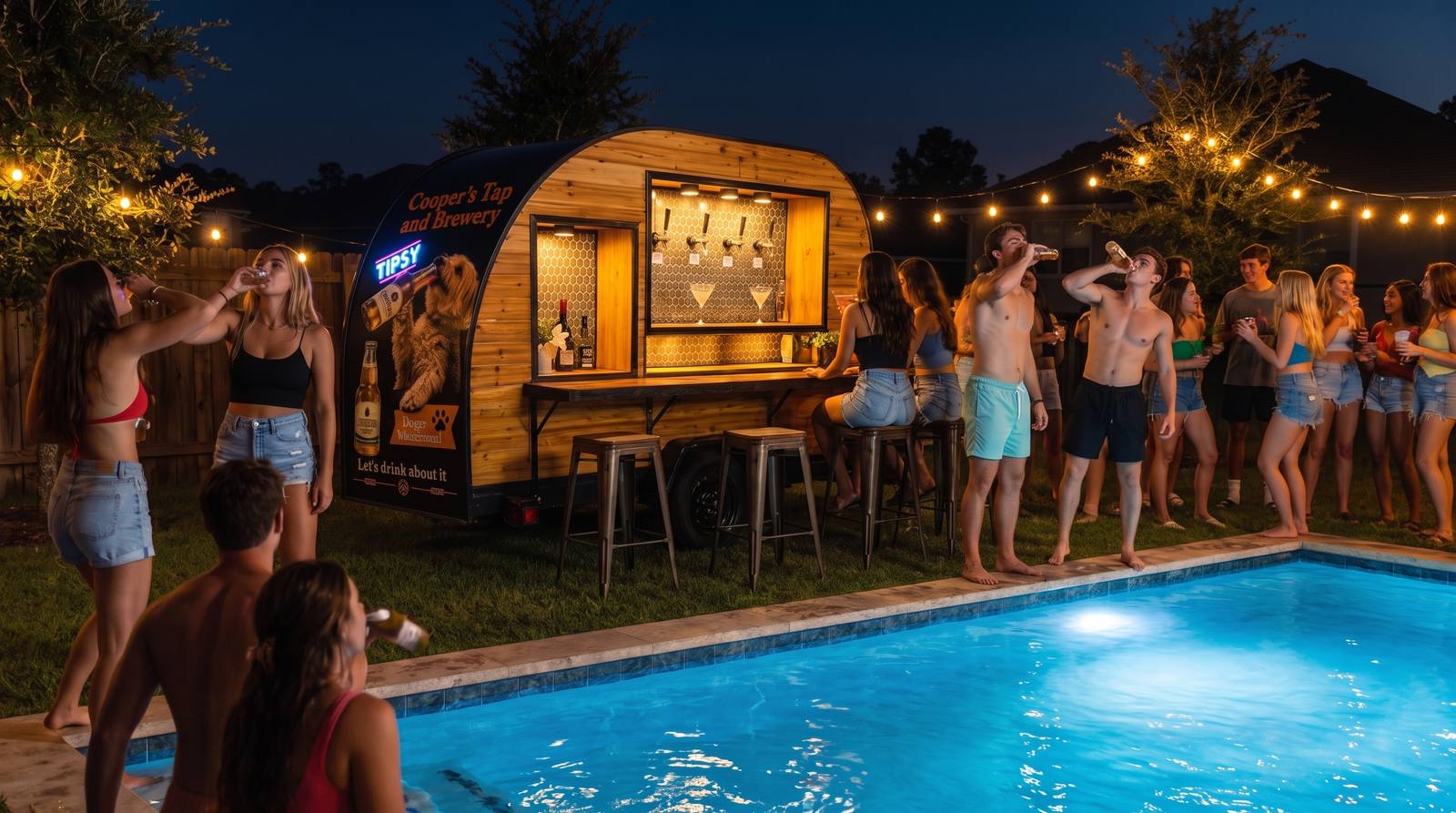 Cooper's bar at a celebration