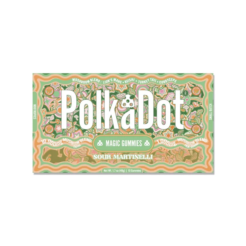 PolkaDot Mushroom Magic Blend Gummies — Sour Martinelli, 10 count